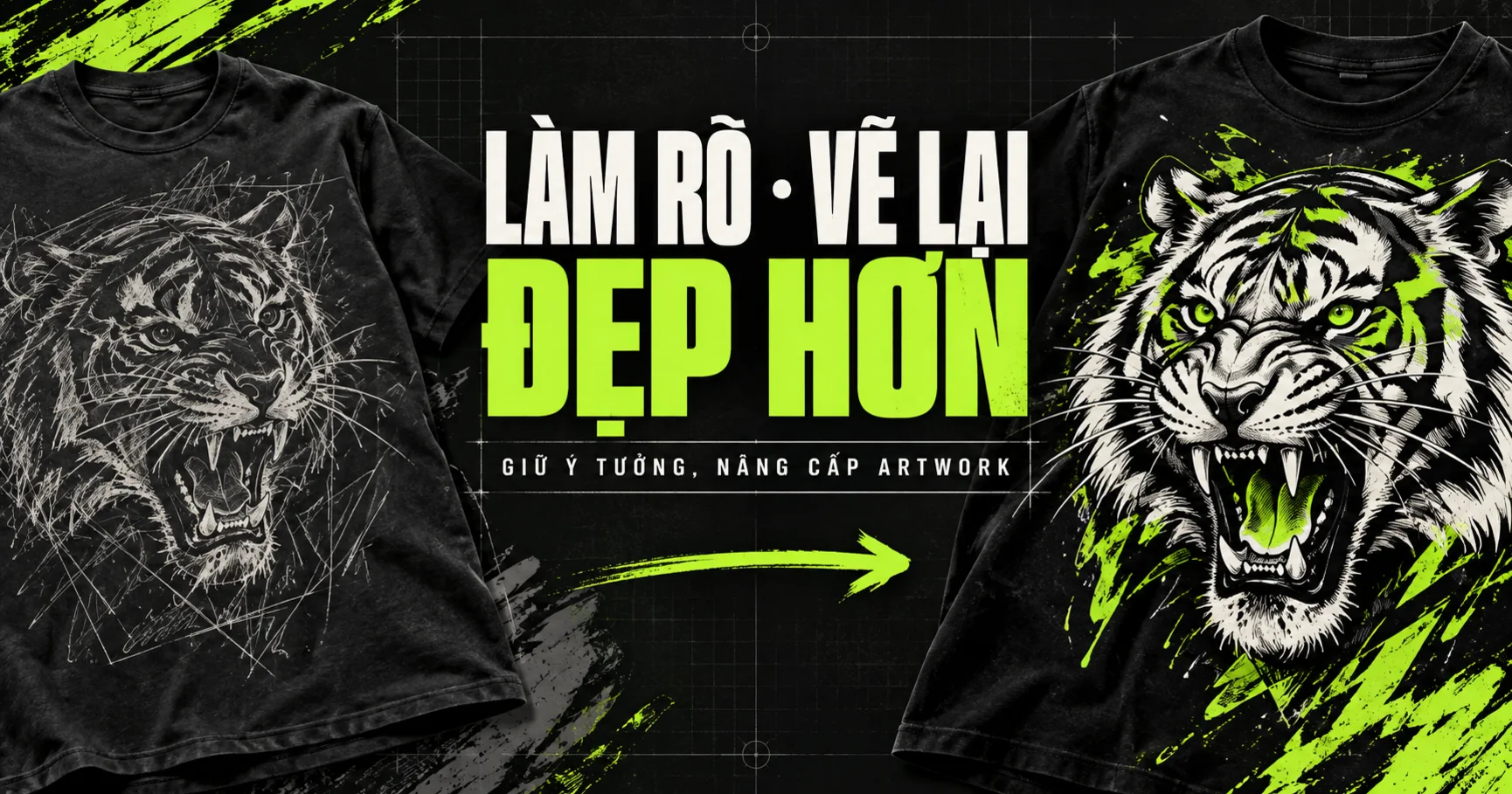 AI Redesign làm rõ và vẽ lại artwork đẹp hơn