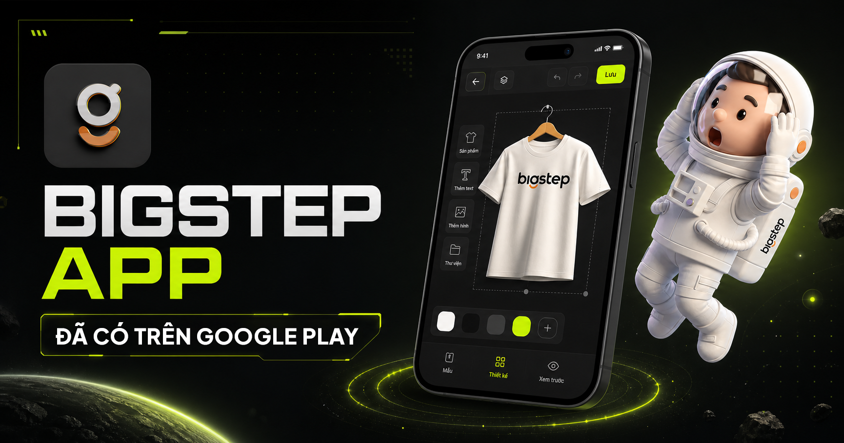 Hình giới thiệu ứng dụng Bigstep