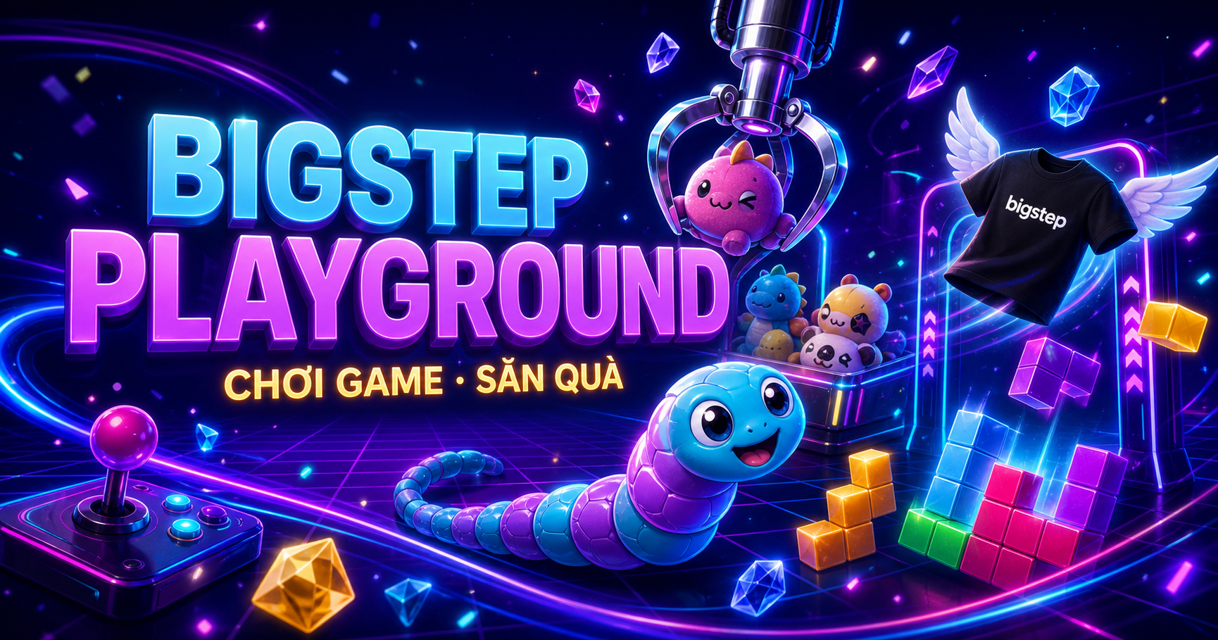 Bigstep Playground – chơi game săn quà