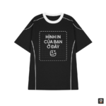 Áo thun Cotton Oversized 240GSM phối viền thân