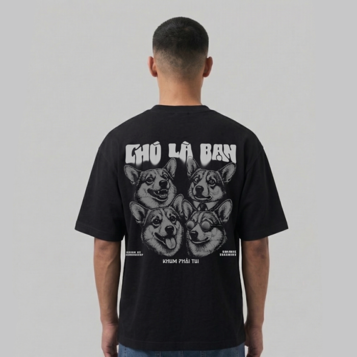 Áo thun Chó Là Bạn - Khum phải tui