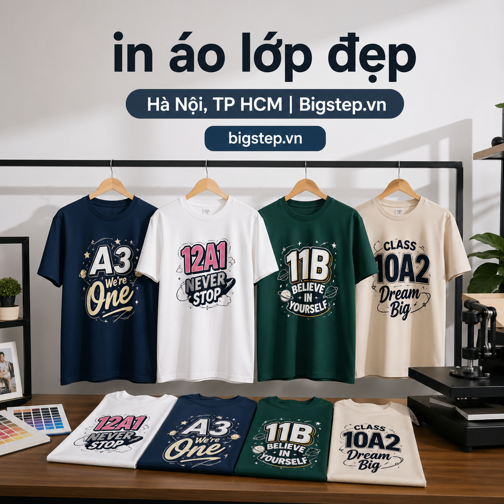 in áo lớp đẹp illustration for In Áo Lớp Đẹp Độc Lạ 2026 Giá Rẻ, Lấy Ngay