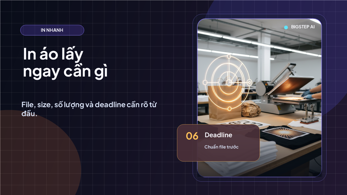 In áo thun lấy ngay tại TP.HCM: cần chuẩn bị gì?