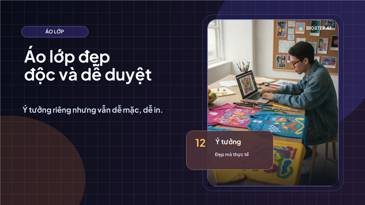 In áo lớp đẹp, độc lạ và dễ duyệt mẫu