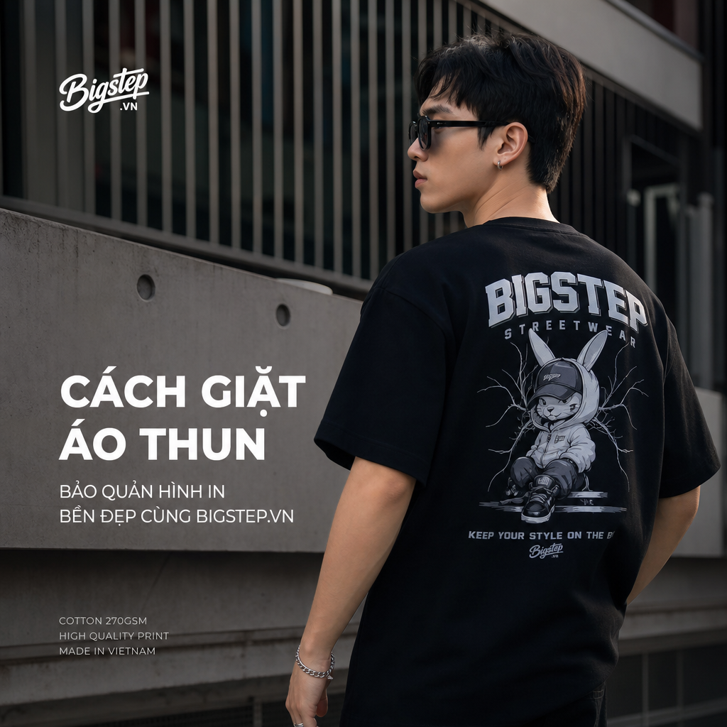 Illustration of Cách giặt áo thun, bảo quản hình in bền đẹp cùng Bigstep.vn