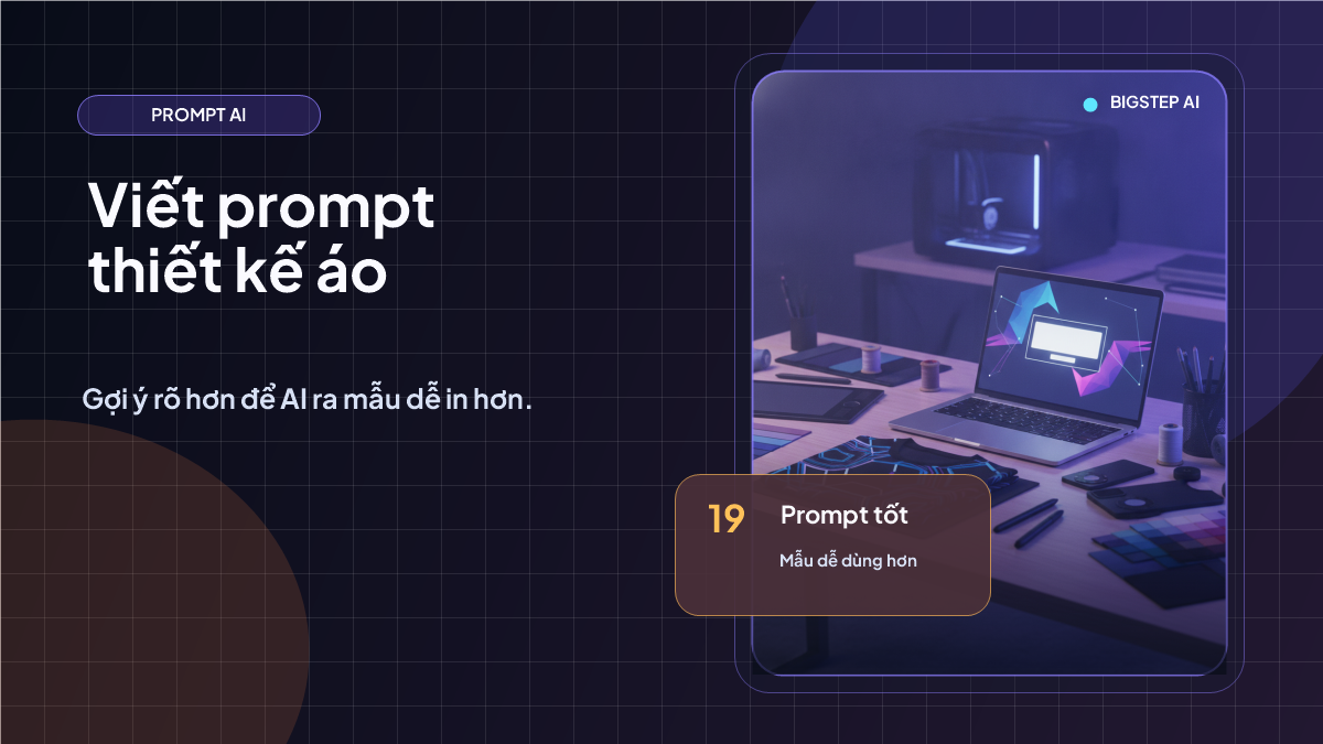 Cách viết prompt thiết kế áo bằng AI dễ ra mẫu đẹp