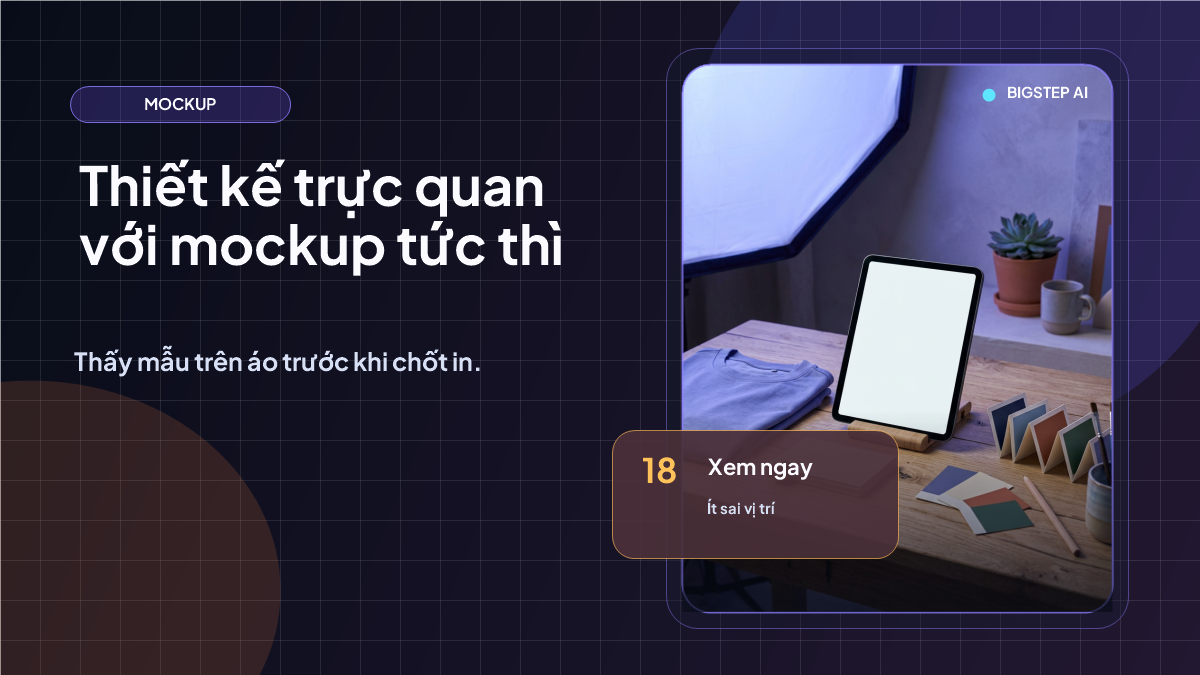 Thiết kế áo trực quan với mockup tức thì