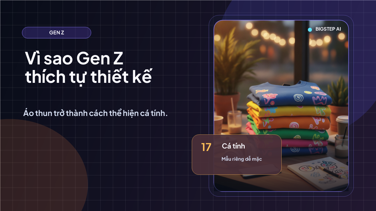 Vì sao Gen Z thích tự thiết kế áo thun?
