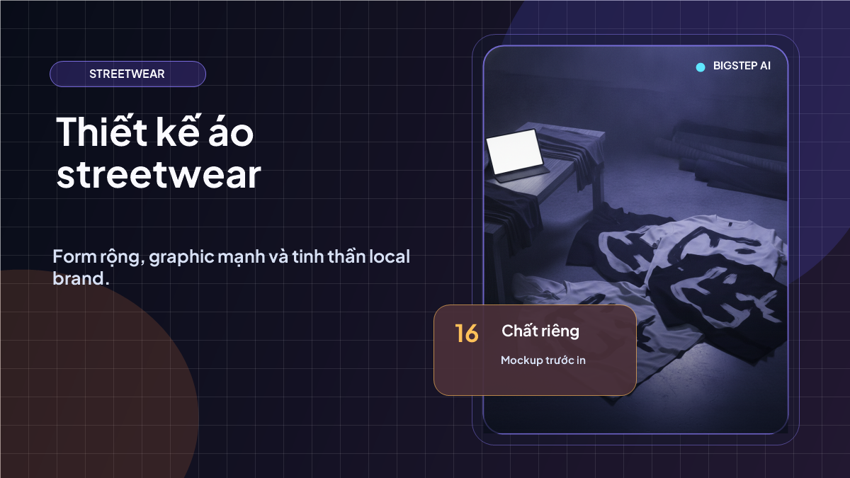 Tự thiết kế áo thun streetwear chuẩn local brand