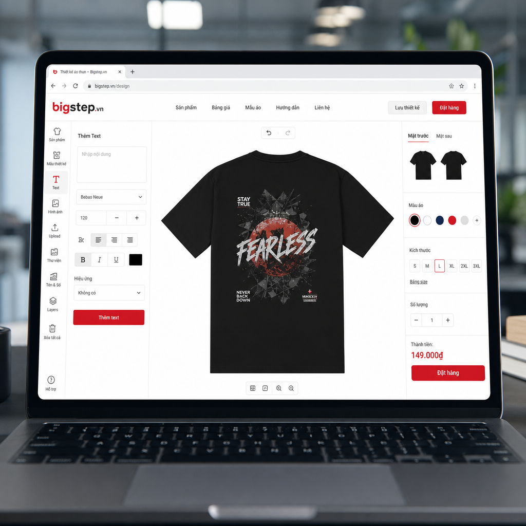 thiết kế áo lớp online illustration for Thiết Kế Áo Lớp Online Với Công Cụ Thiết Kế Bigstep | In Áo Nhóm Nhanh, Đặt Hàng Ngay