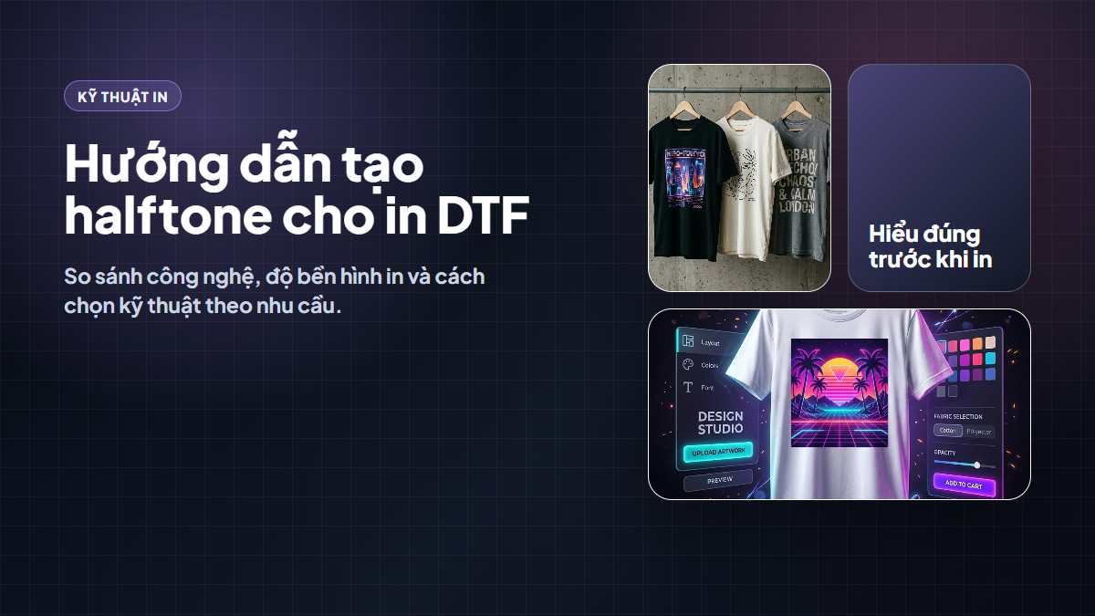 Hướng dẫn tạo halftone cho in DTF