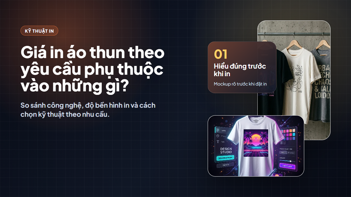 Giá in áo thun theo yêu cầu phụ thuộc vào những gì?