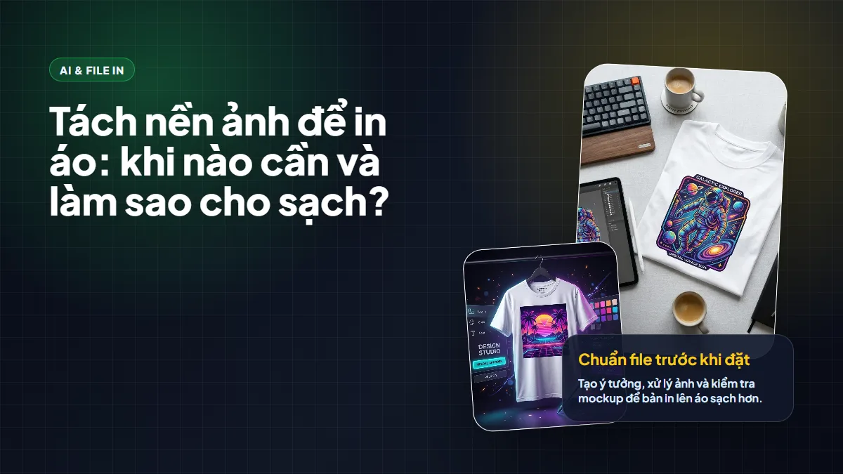 Tách nền ảnh để in áo: khi nào cần và làm sao cho sạch?