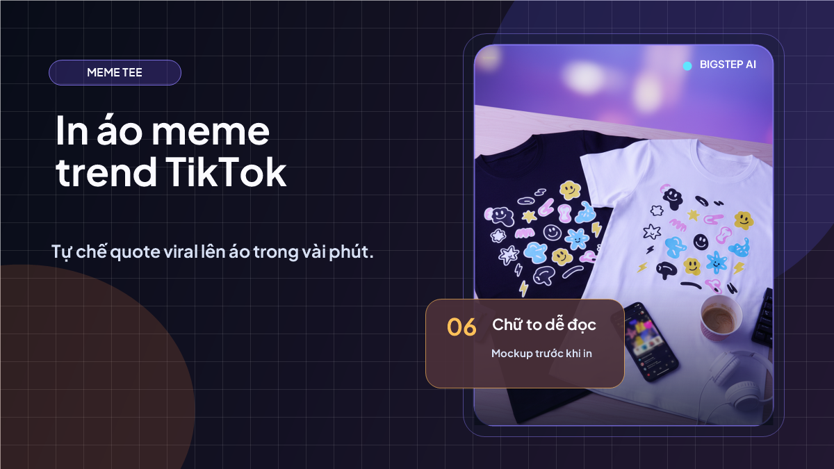 In áo meme trend TikTok: tự chế quote viral lên áo trong vài phút