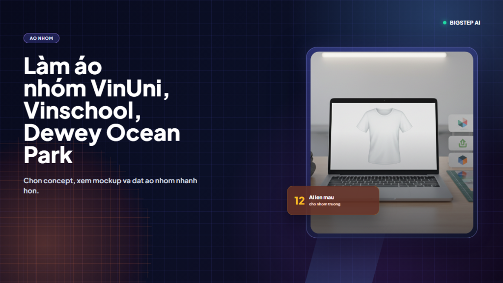 Lam ao nhom VinUni Vinschool Dewey Ocean Park bang AI