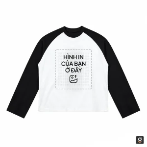 Áo Boxy Raglan dài tay cotton 280GSM