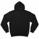 Áo Hoodie Zip K2 màu đen mặt sau