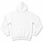 Áo Hoodie Zip K2 màu trắng mặt sau