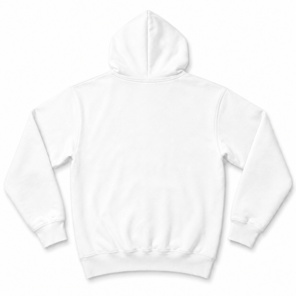 Áo Hoodie Zip K2 màu trắng mặt sau