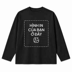 Áo thun dài tay Cotton 250GSM In Theo Yêu Cầu - Bigstep